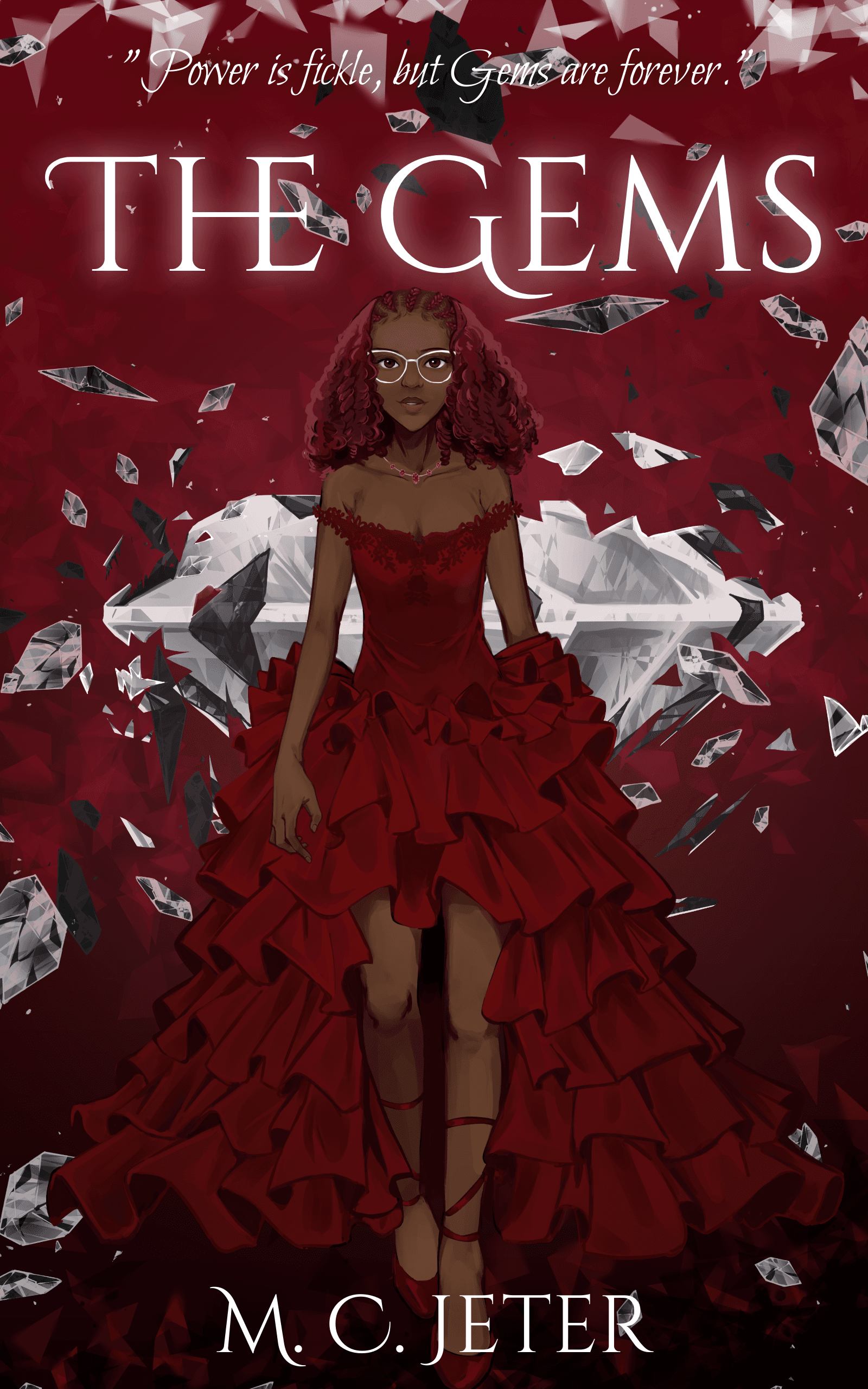 The Gems — book cover for M.C. Jeter's debut new adult fantasy novel